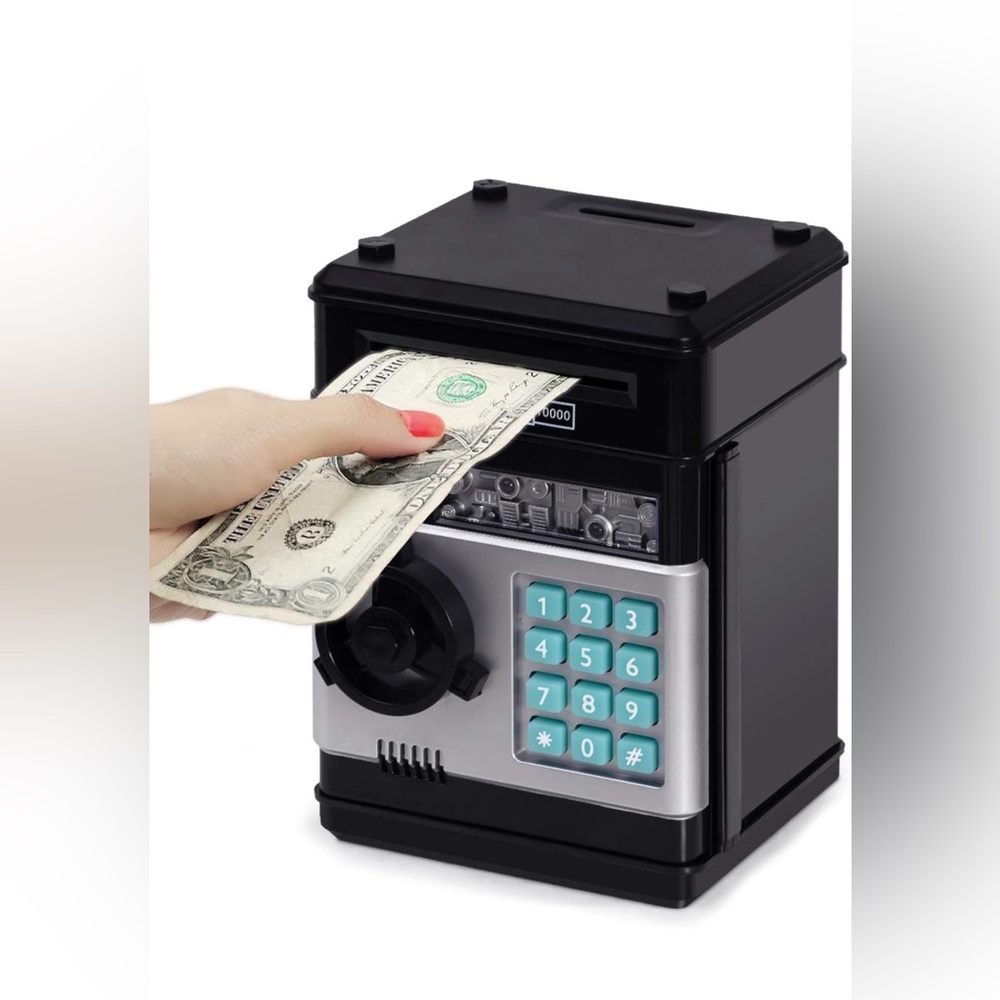 Kids Electronic Bank ATM for Bills and Coins. New without Box.